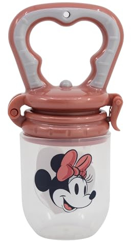 Ciuccio Frutta Bambini Disney Minnie, in plastica senza BPA, con funzione anti soffocamento, lavabile e riutilizzabile