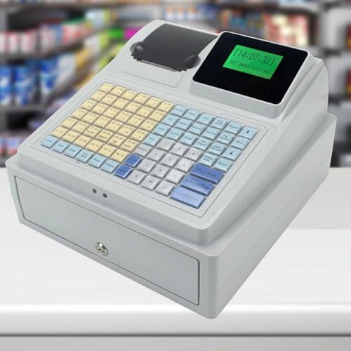 Elektronisches Registrierkassen-Kassensystem, 81 Tasten Mit Schublade, Geeignet FüR Branchen Wie SupermäRkte, Bars, EinzelhandelsgeschäFte, GroßMäRkte Und Gastronomie