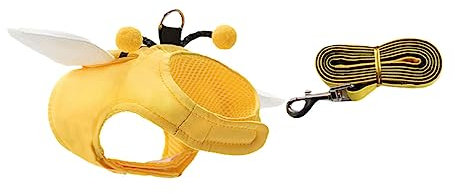 BESPORTBLE 1satz Hundeweste Mit Leine Für Kleine Und Mittelgroße Hunde Verstellbares Geschirr Mit Liebevollem Bienen-Design Und Bequemer Passform Für Tägliche Und Training