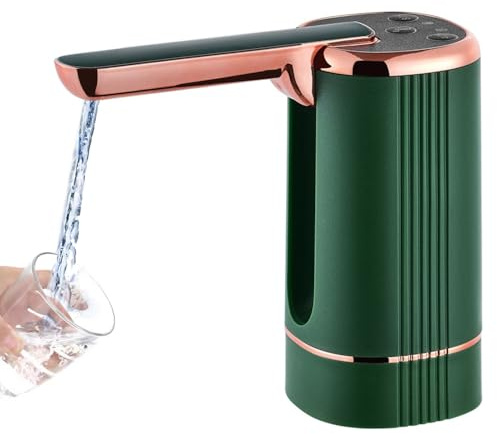Wasserflaschenspender, Faltbarer Wasserspender Flaschenpumpe mit 3 Wasserabgabemodi Faltbar Trinkwasserpumpe Automatischer Getränkespender für Home Office Küchen Camping