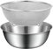 Colador de acero inoxidable con cuenco, colador y colador de alimentos de acero inoxidable | colador de arroz, escurridor de cocina, cesta de malla con cuenco para mezclar pasta cocida y verduras