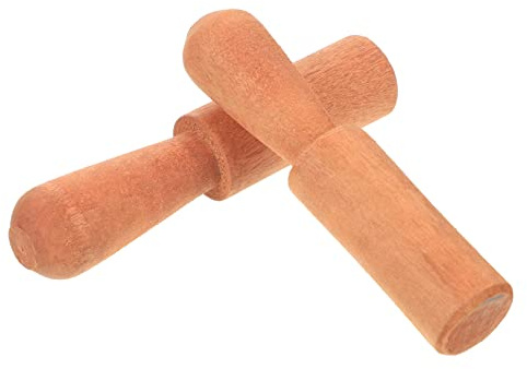 Klangschalen Schläger 2 Stück für Meditation und Yoga | Rund, Einzigartiges Design, für Tibetische Klangschale und Singende Schale, Angenehmes Handgefühl