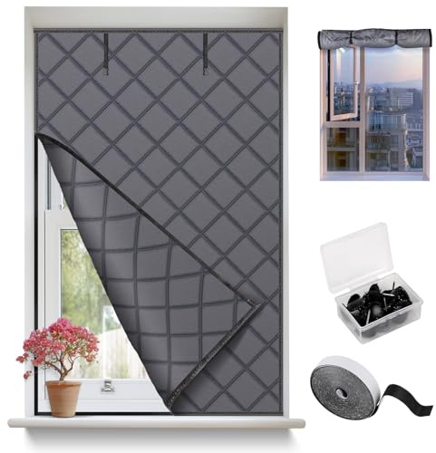 EFUTURETIME Kit de Aislante Termico Ventanas Protege Del Frio y Calor 160 X 100cm, Cortinas Térmicas y Cortavientos para Invierno, Aislamiento Térmico para Ventanas de Buhardillas y Caravanas