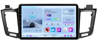 Android 15 Auto Touch Screen 10'' 2 DIN Radio automatica per Toyota RAV4 RAV 4 2013-2017 con BT FM RDS DSP USB Comandi al Volante Telecamera Posteriore Lettore multimediale per auto(GT30 2+64G)
