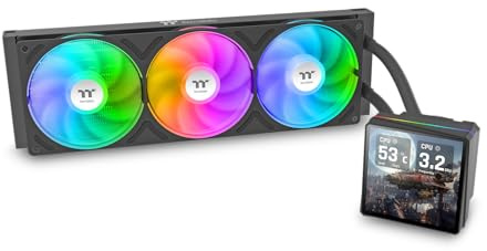 TH360 V3 Ultra ARGB | All-in-one Wasserkühlung | 3.95 TFT LCD display | Rotatable pump head | Single frame fan | Black