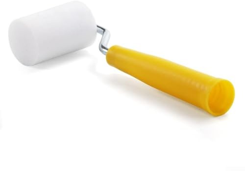 5,1 cm Schaumstoff-Farbroller und Tablett-Set, hochdichte Mini-Rolle für Ausbesserungen, Kanten und Zierleisten, funktioniert mit Farben auf Öl- und Wasserbasis, Flecken und Lacke, inklusive Griff und