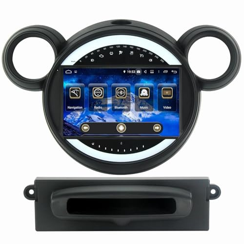 Autoradio Android 13 pour Mini 2010-2016, écran Tactile 9 Pouces, Bluetooth, Navigation GPS, Carplay et Android Auto, WiFi, DSP, Radio FM, caméra de recul Incluse, 2+32 Go.
