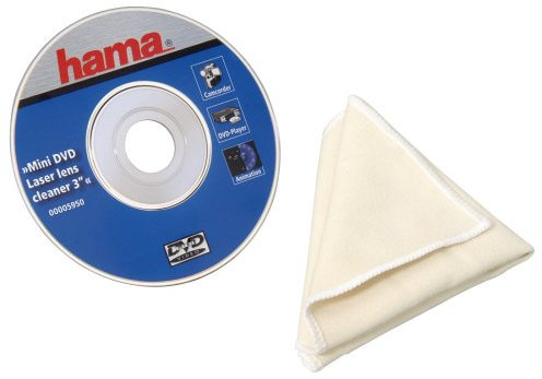 Hama Mini-DVD-Laserreinigungsdisc 7,6 cm (3 Zoll) inkl. Microfasertuch