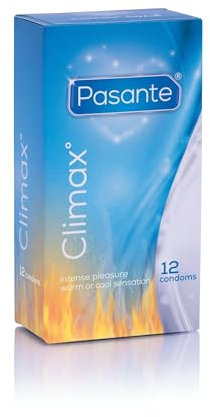 Pasante Climax - 6x wärmende und 6x kühlende Kondome mit Rippen