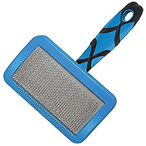 GROOM PROFESSIONAL Drahtbürste mit Plastiknoppen - Hundebürste - Ideal für Hunde und Welpen mit Empfindlicher Haut - Perfekt für Langhaarige Hunde - Perfekt für die Sanfte Fellpflege - Groß