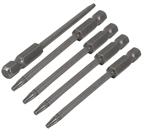 sourcing map T10 Spitze 1/4Hex Schaft 75mm lange Magnetisch Torx Schraubendreher Bit 10 Stk DE de