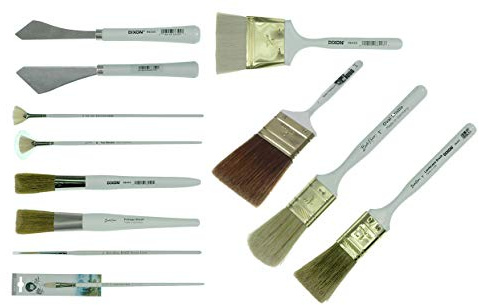 Bob Ross Landschafts-Pinsel-Set, 12-teilig.