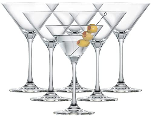 Schott Zwiesel Martini Glas Bar Special (6er-Set), klassische Martini Gläser, spülmaschinenfeste Tritan-Kristallgläser, Made in Germany (Art.-Nr. 111231)