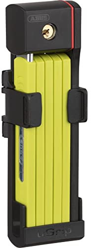 ABUS Faltschloss Bordo uGrip 5700K SH mit Halterung - Fahrradschloss mit 5 mm starken Stäben - ABUS-Sicherheitslevel 7-80 cm - Hellgrün