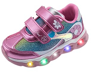 Chicco, Chaussures Fille avec Lumières, Baskets Fille, avec Fermeture Pratique à Double Scratch, Designed in Italy