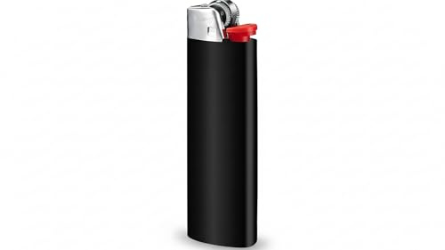 DHOBIA bic-J26 Maxi Lighter Mixed Colours and Stand - Lightweight and Reliable (Schwarz, 5)