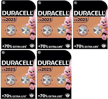 10 x Duracell CR 2025 (5 Blister à 2 Batterien) 10 Batterien (CR 2025)