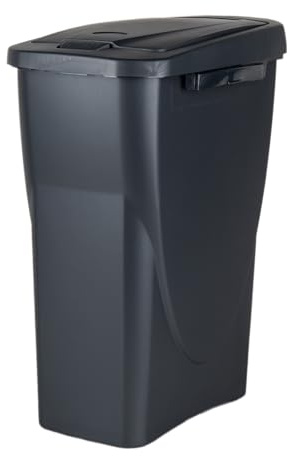 Cofan Cubo de basura gris para desechos en general | Capacidad de 15, 25 o 45 L | Tres Medidas (15 L)
