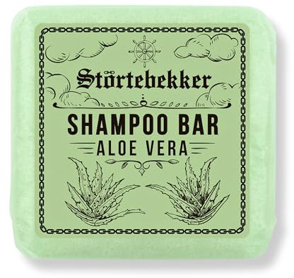 Störtebekker® Premium Shampoo Bar Aloe Vera - Festes Shampoo Herren & Damen - 3in1 Duschseife Männer für Haare, Kopfhaut & Bart - Feuchtigkeitsshampoo - vegan, handgefertig - 100g