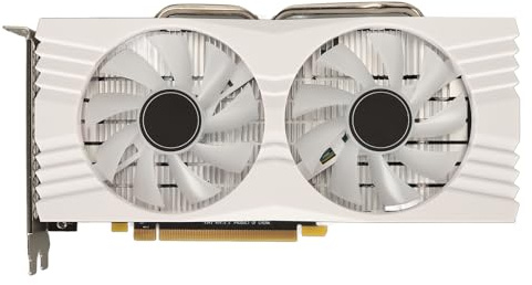 Yanmis RX 580 Grafikkarte, 256Bit 8G GDDR5 1286/7000MHz, PCI Express 3.0 Gaming GPU Grafikkarte, HDMI DP mit Zwei Lüftern für Büro- und PC-Gaming