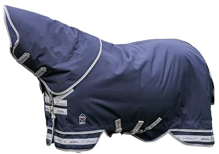 LeMieux Arika Storm-Tek Pferdedecke, 50 g, leicht, atmungsaktiv, 1200D, extralang, Marineblau, 1,5 m