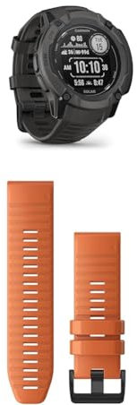 Garmin Instinct 2X Solar – GPS-Smartwatch mit unendlicher Akkulaufzeit im Smartwatch-Modus & QuickFit Band