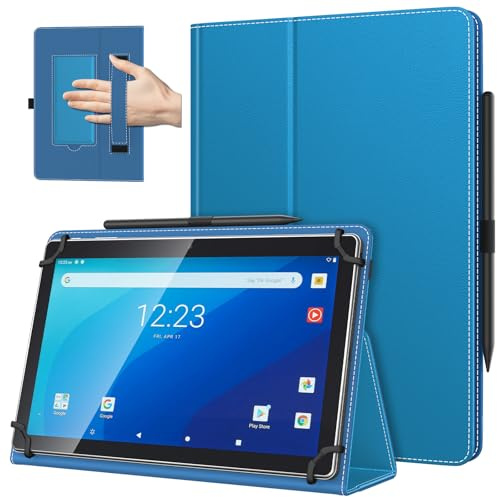 TiMOVO Universal Hülle für 10,1 Zoll Android Tablet, Blaue Welle