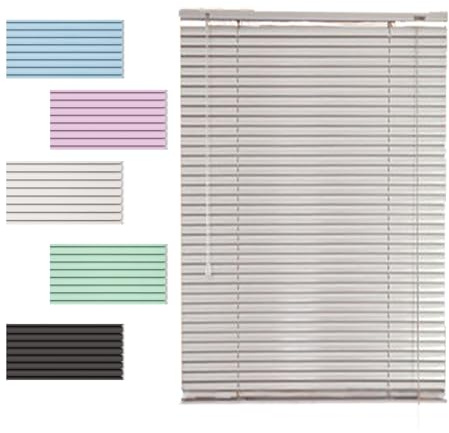 65cm, 70cm, 75cm, 80cm, 85cm, 90cm blackout aluminum blinds, metal blackout curtains, privacy solutions for bedrooms, AV rooms, offices(Silver)