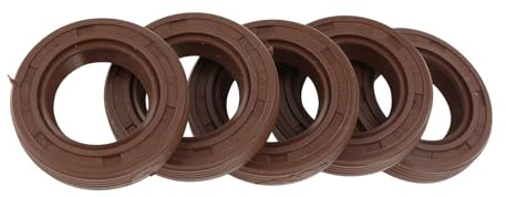 Partuto Joint D'Étanchéité Universel Tg4, Joint À Lèvre Pour Arbre Rotatif, 18 X 30 X 7 Mm, Caoutchouc Fkm Haute Pression, Marron, 5 Pièces