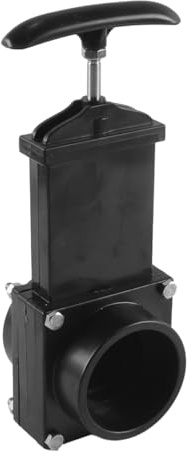 Hoite RV 50 mm schwarzes Abwasser-Ablassventil – Pull-Slider-Rückschlagventil für Transporter, Wohnwagen und Schiffe