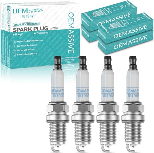 4 x Zündkerze 06H905601A 06H905604 FR5KPP332S Autozündkerze Iridium Ersatz | für Audi A3 A4 A5 Q5, für VW Passat Golf V VI Tiguan Transporter 2.0 TFSI 1.8 TFSI