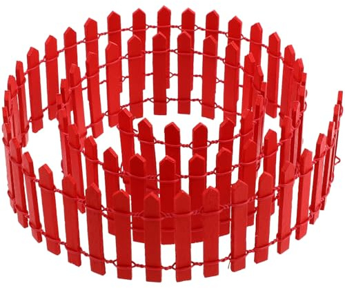 TOYZFRIENDY Clôture Miniature Bois pour Jardin Décoratif Bordure Élégante et Flexible pour Maison de Poupée Accessoires de Bricolage et Décoration de Mini Jardins