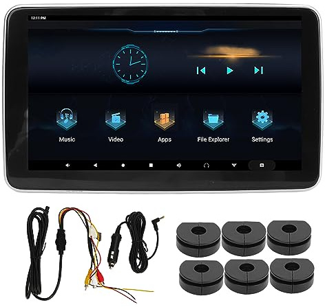 Torvex HeadRest Monitor, Display touchscreen IPS per auto compatibile con Android 9.0 10.1in 1024x600 2 GB 32 GB di intrattenimento per veicoli ROM ROM