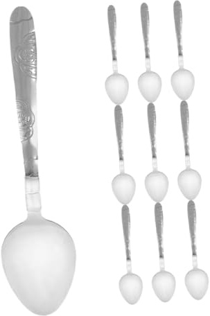 Mikinona 10 Pièces Cuillères Magiques Argentées Jeu de Tours Facile à Réaliser Accessoires pour Spectacles Scène et Rue