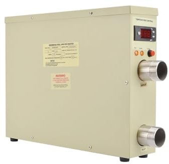 YXZKJZJ Electric Swimming Spa Heater With Digital Display 11kw Pool Heat Pump Bath Shower Thermostat Pool Equipment Efficient Heating(18KW)