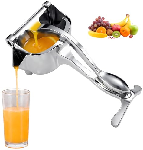HASAIKA® Exprimidor Limon manual, Aleación de Aluminio Exprimidor Para Cítricos Manual, fácil de limpiar, apto para naranjas, limones y pomelos