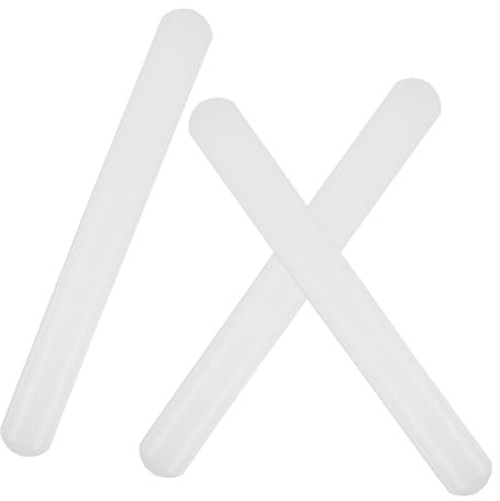 Warmhm Mattarello di Plastica per Impasto Set da 3 Pezzi 2,5x23 Cm Rullo Antiaderente per Pasta Fondente e Pane Utensile per Cucina Domestica per Cottura e Preparazione Dolci