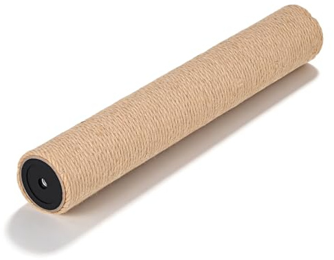 HOLIDYOYO Poste Rascador para Gatos Cuerda de Yute Natural 60 CM, Repuesto Fácil y Accesorio para Escalada Adecuado para Interiores y Gatitos