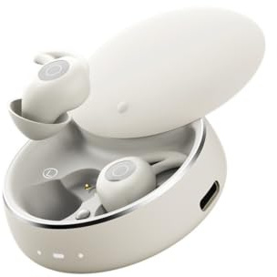 Neksong Artevive Bluetooth Moto Earbuds,Low Profile Bluetooth Moto Earbuds & Headset for Helmet (White)