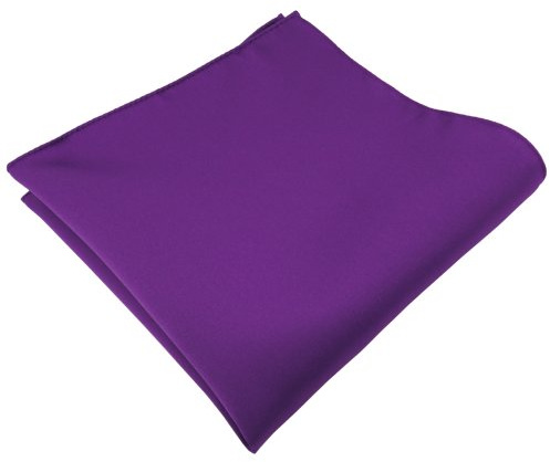 TigerTie Satin Einstecktuch Kavalierstuch in Uni einfarbig - Pochettengröße 30 x 30 cm
