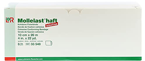 Mollelast Haft Binden Latexfrei 10 Cmx20 m Weiß