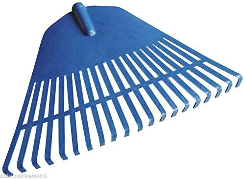 Resistente plastica flessibile rastrello da giardino, 45 cm di larghezza Lawn Grass Leaf