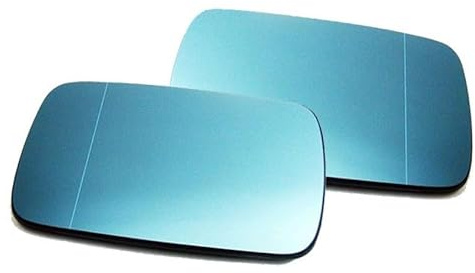 Spiegelgläser Links und Rechts Asphärisch Blau Set Passend Für Fahrer- und Beifahrerseite Asphärisch Blau 15,5cm klein beheizt