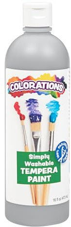 Colorations Paraben-Free Washable Tempera Paint for Kids, 16 oz Bottles