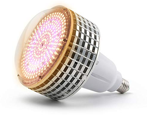 Lampadina in crescita, 300 LED 300W Luci progressive a spettro completo per piante da interno, Lampadina bianca calda per piantine Tabacco vegetale