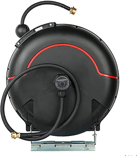 COLiJOL Schlauchtrommel Automatische Hochdruck-Schlauchtrommel Einziehbare 10-Meter-Schnur Autoreparatur Schönheitsausrüstung Gartenschlauchtrommel (Farbe: Schwarz, Größe: 10M),Schwarz,10M