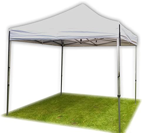 Ambisphere Faltpavillon Hochwertiges Pavillon faltbar - 320g/m² feuerhemmende Polyester Faltpavillon 4x4 m und mehr. Stabiler Aluminiumkonstruktion Wasserabstoßend - UV-beständig - 5 Jahren Garantie