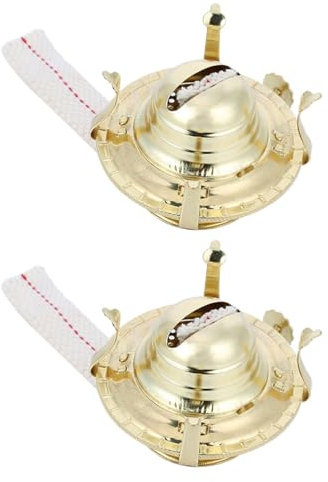 2 Sätze Glas Petroleum Kerosinlampe Öllampe Brenner Messing Kerosinöllampe Ersatzbrenner Petroleumlampe Baumwollöl Lampe Docht Ersatzteile Flachwatteöl Laterne für Lampe