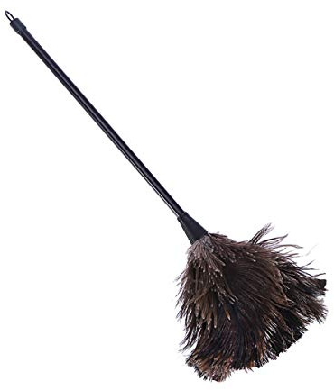 VALICLUD Piumini Per Spolverare Nero Cm di Qualità Spolvello di Struzzo Duster di Struzzo Riutilizzabile Lavabile a Mano Particelle di per Libri per Piumino Per Spolverare Ma