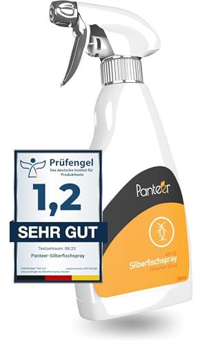 SCHÄDLINGSMEISTER Spray Contre Les Poissons d'argent - TRÈS Bon - 500 ML - Combat Les Poissons d'argent sans perméthrine - Haute efficacité grâce à l'acétamipride - Anti Poissons d'argent - AMP 2 CL